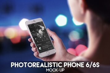 Photorealistic Phone 6 Mock-Up 