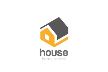 Logo House isometric abstract Household services