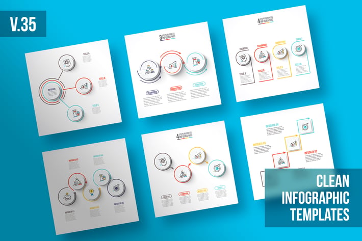 Infographics template set v.35