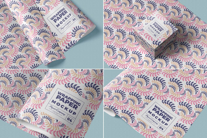 Wrapping Paper Mockups