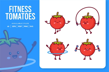Cute Fitness Tomatoes