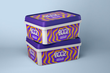 Realistic Ice Cream Box Mockup