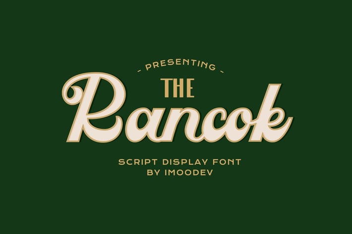 Rancok - Script Casual Font