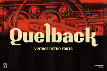 Quelback - Vintage Retro Fonts