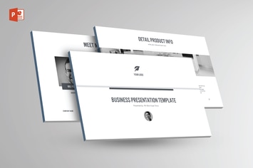 BLACK & WHITE Multipurpose Powerpoint Template V25
