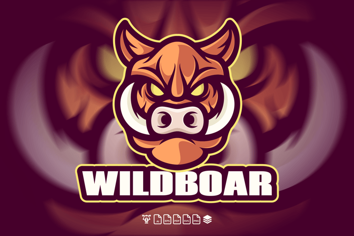 HEAD OF WILD BOAR LOGO