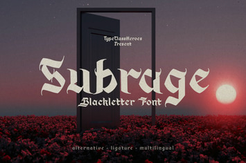 Subrage Blackletter Font