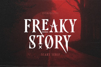 Freaky Story - Creepy Font