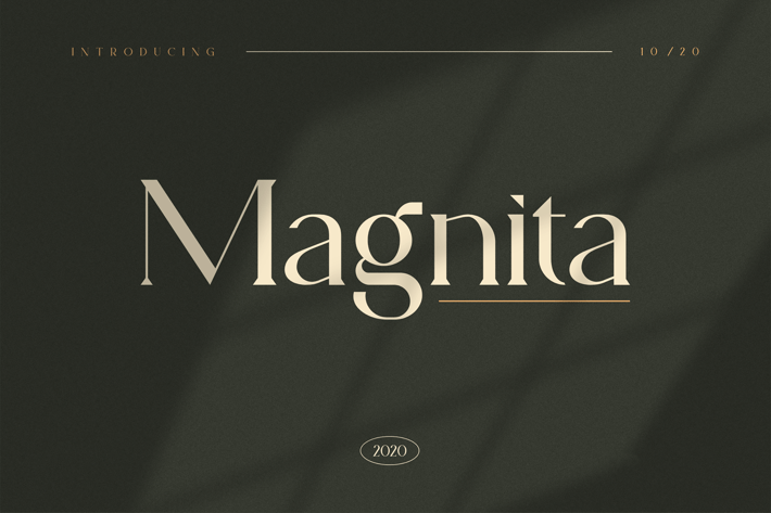 Magnita serif font