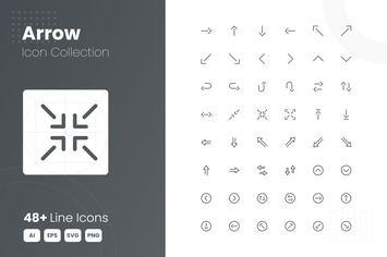 48 Arrow Icon Collection