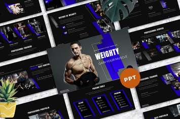 Weighty - Gym Powerpoint Templates