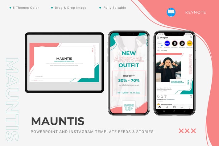 Mauntis - Keynote & Instagram Template