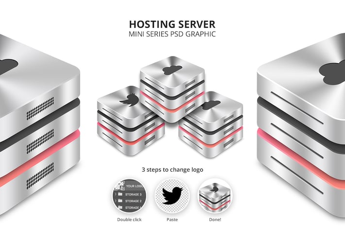 Hosting Server Mini Series Three Racks