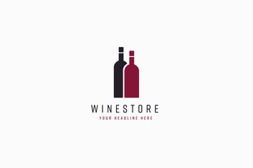 Wine Store Logo Template