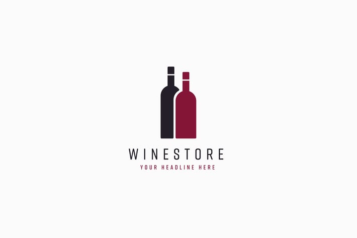Wine Store Logo Template