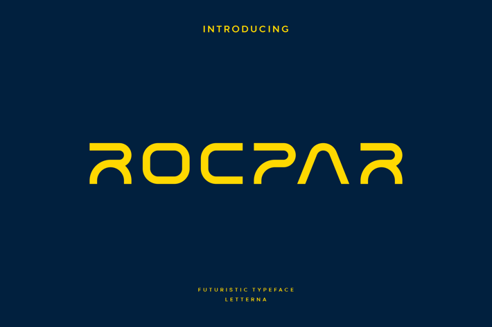 Rocpar - Modern Futuristic Typeface