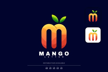 Letter Mango Gradient Logo