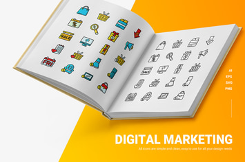 Digital Marketing - Icons