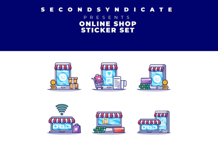 ONLINESHOP STICKER SET