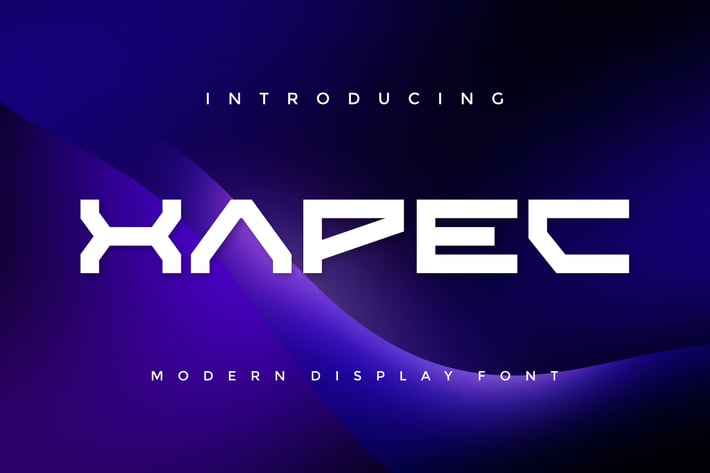 Xapec - Modern Display Font