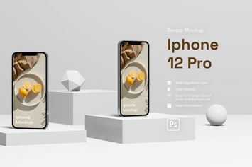 Device With Background Mockup