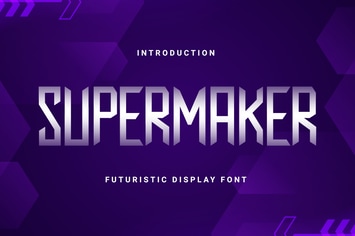 Supermarker - Futuristic Display Font