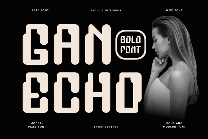 Ganecho - Pixel Font