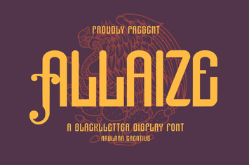 Allaize Blackletter Display Font