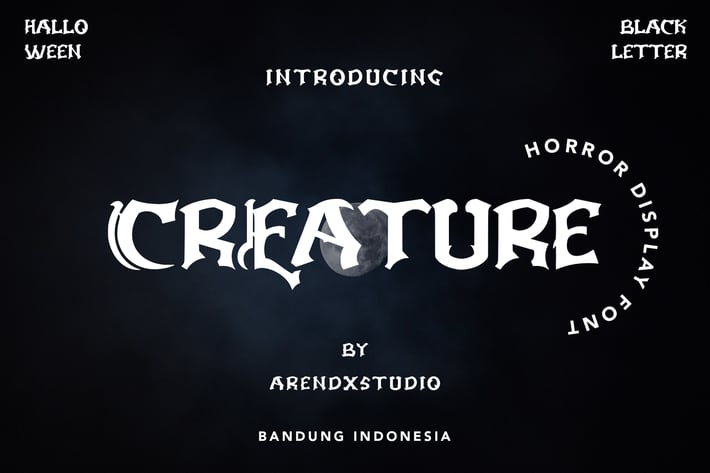 Creature - Horror Display Font