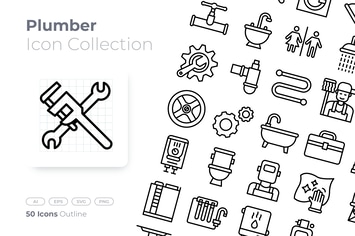 Plumber Outline Icon