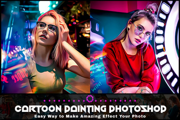 Cartoon Painting Photoshop Actions 