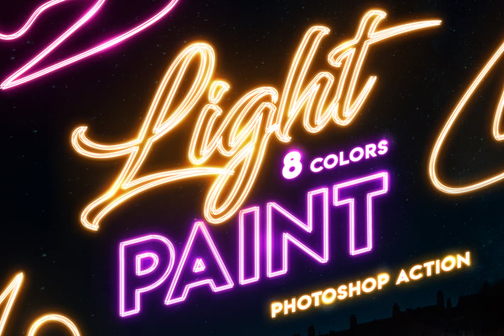 Light Painting - Photoshop Action