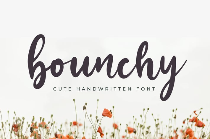 Bounchy - Bold Script Font
