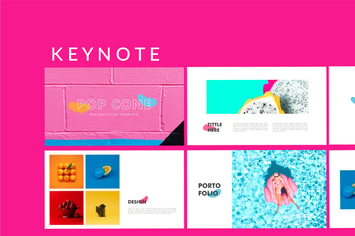 Pop Cone - Full Colors Keynote Template