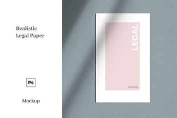 Legal Paper Mockup