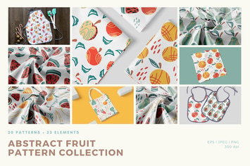 Abstract Fruit Pattern Collection