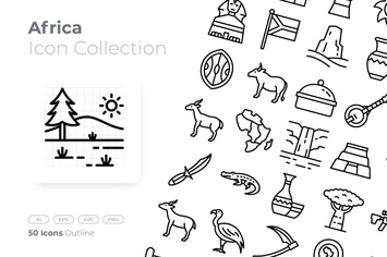 Africa Outline Icon