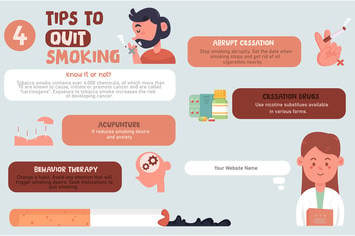 Tips to Quit Smoking Infographic