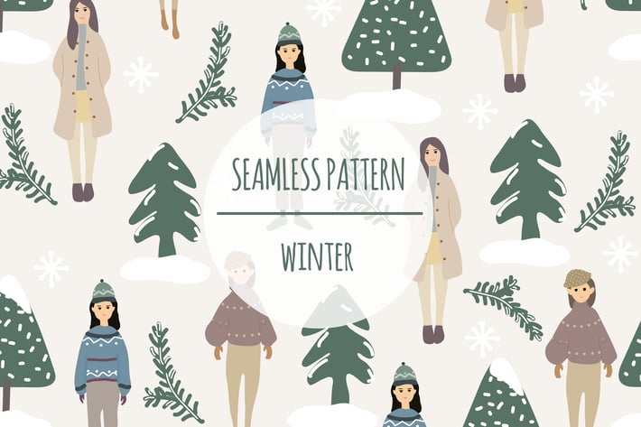 Winter – Seamless Pattern