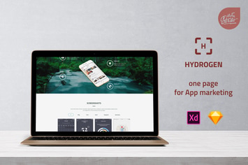 Hydrogen - One Page for App Marketing UI Template