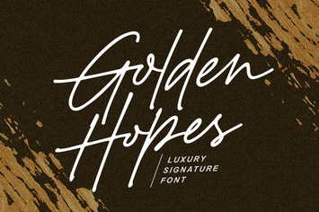 Golden Hopes - Natural Signature Font