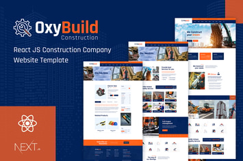 Oxybuild - React Construction Template with Next J
