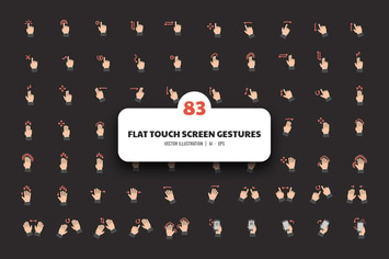 83 Flat Touch Screen Gestures