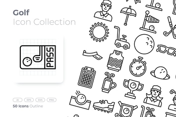 Golf Outline Icon