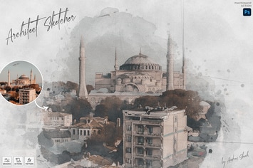 Architect Sketcher - Photoshop Action