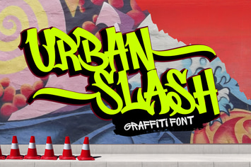 Urban Slash - Graffity Font
