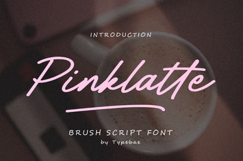 Pinklatte Handwritten Brush Font