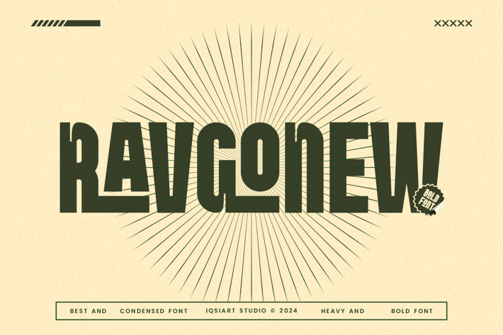 Ravgonew - Sport & Condensed Sans