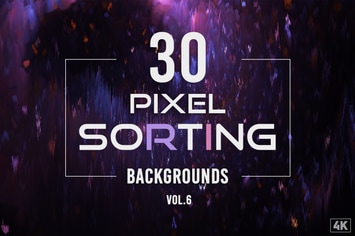 30 Pixel Sorting Backgrounds - Vol. 6