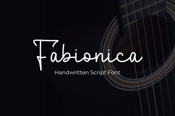 Fabionica - Handwritten Script Font